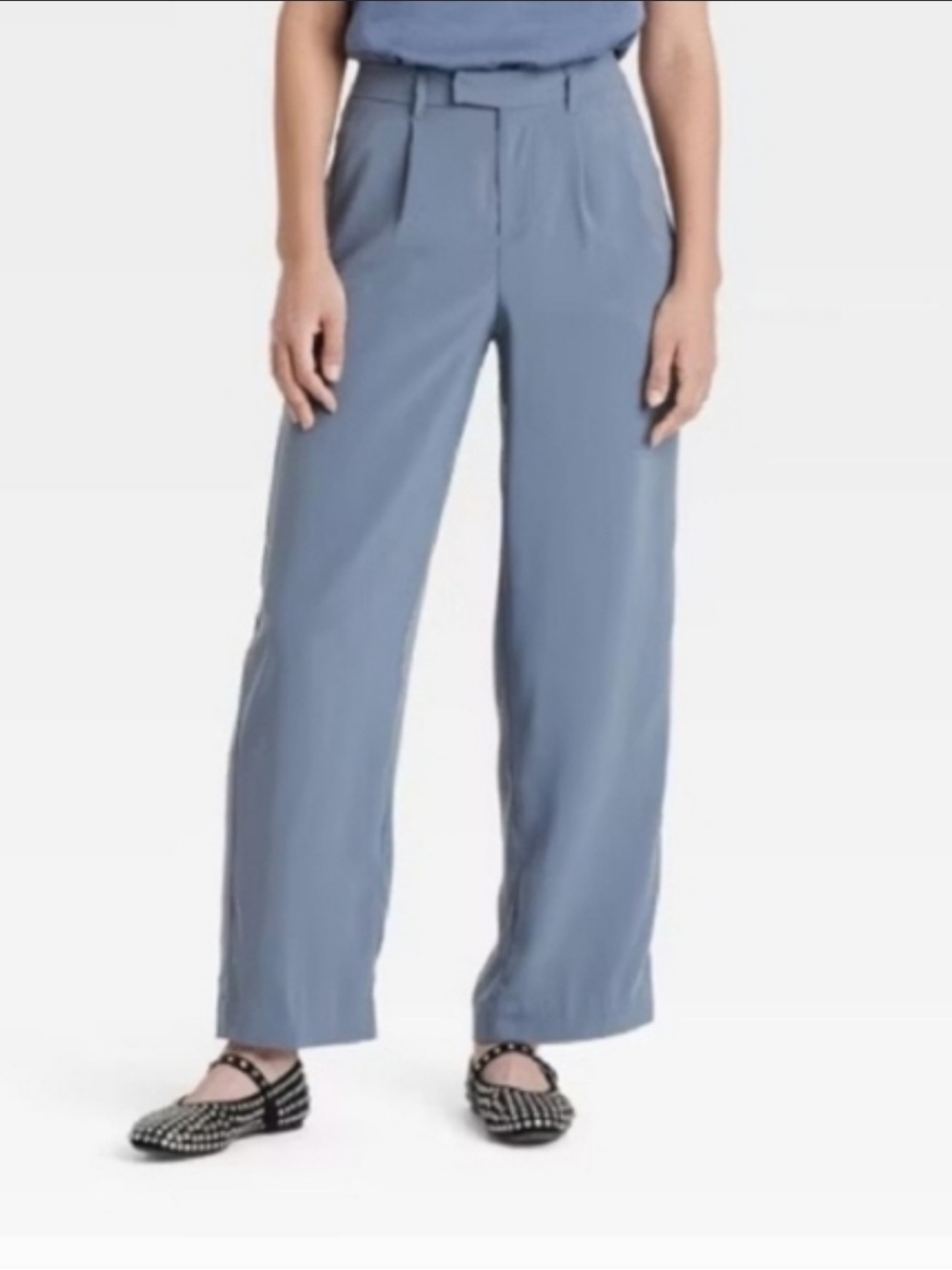 A New Day -Wide Leg Dress Pants in Slate Blue Size 2
